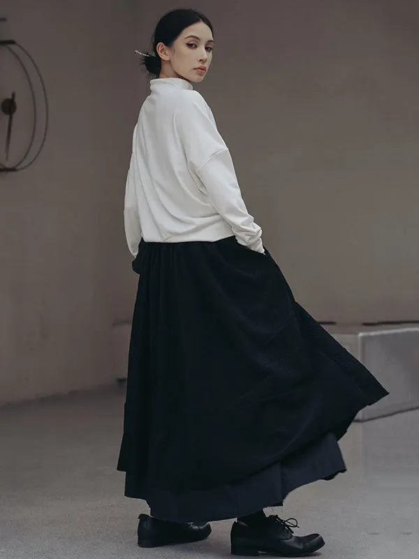 xakxx Urban Long Sleeves High-Neck Sweatshirt Tops
