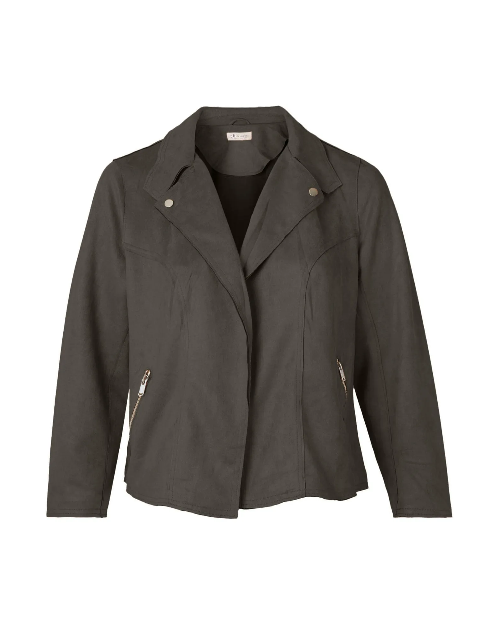Yvette Faux Suede Jacket | Brown
